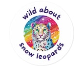 Wild About Snow Leopard Sticker