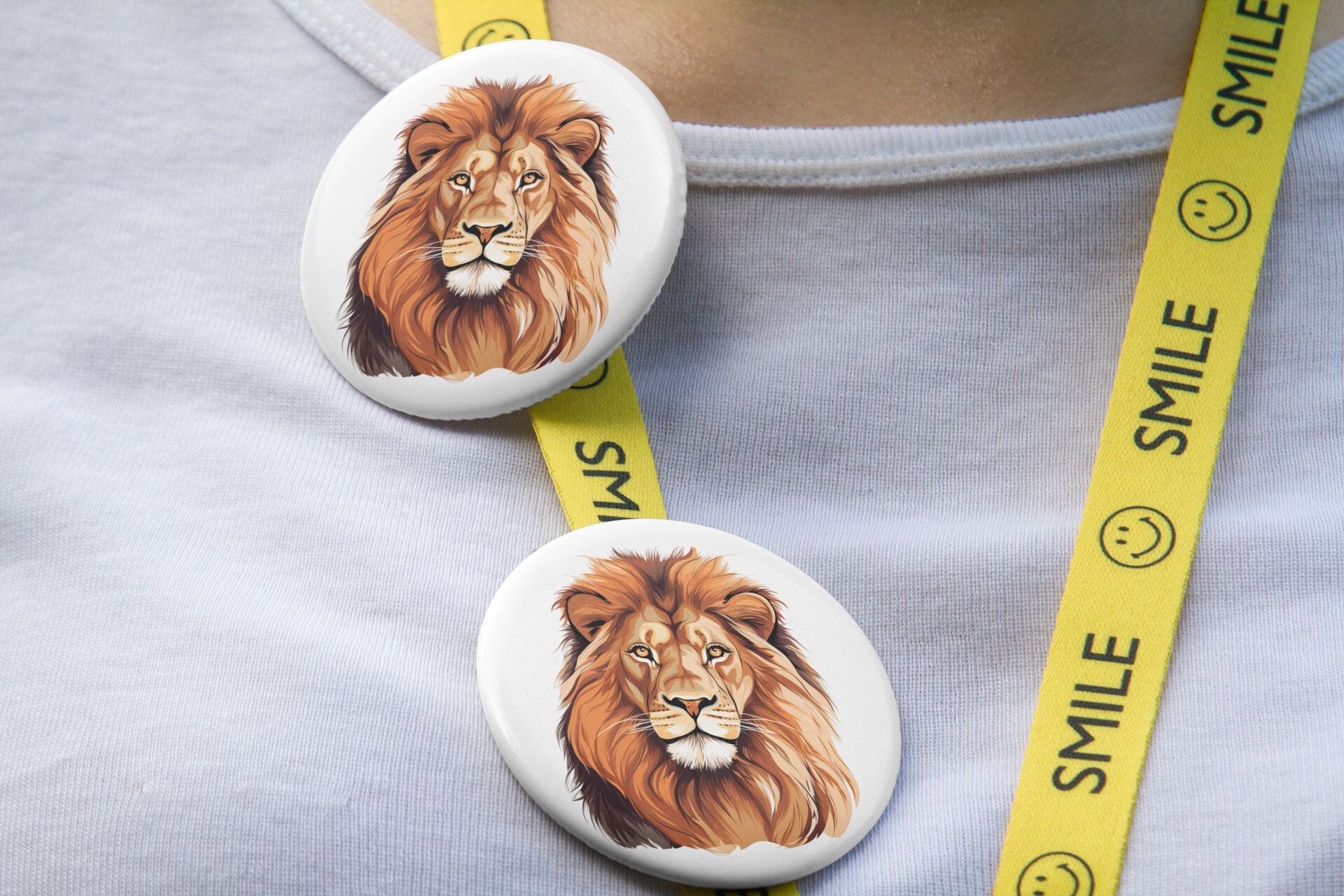 Regal Lion Button