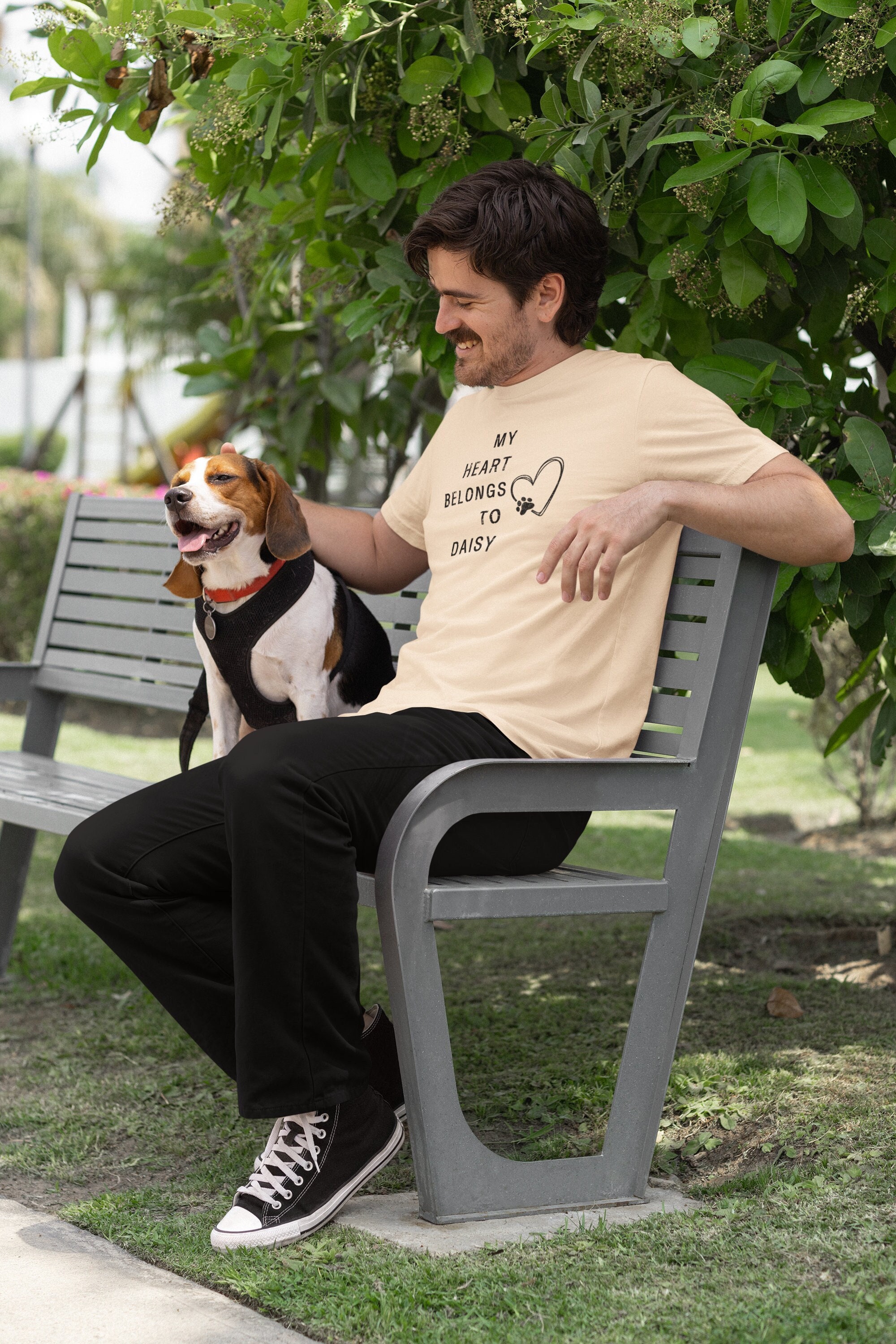 Personalized My Heart Belongs to (My Pet) Unisex T-shirt