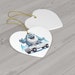 Hitchhiking Yeti Ceramic Ornament