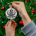 Black Kraken Ceramic Ornament