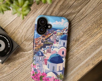 Santorini iPhone Case MagSafe | Travel Lover Gift | Greek Island Phone Case | iPhone 13 14 15 16