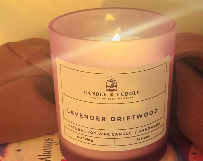 Lavender Driftwood 8OZ soy candle