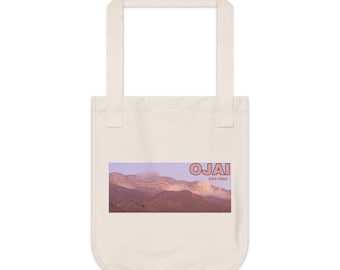 Farmers Market Ojai Not Ohio Organic Canvas Tote Bag