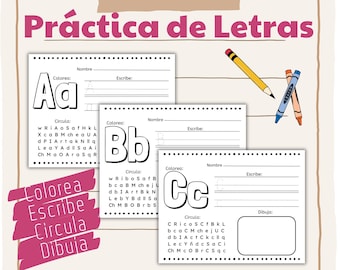 Práctica de Letras | Preescolar | Kinder | Actividades | A-Z