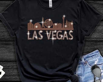 Maglietta con strass di Las Vegas: maglietta da viaggio a Las Vegas