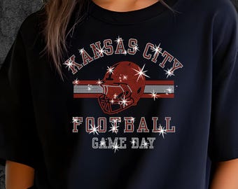 Maglia con strass da football dei Kansas City: abbigliamento per tifosi dei Chiefs
