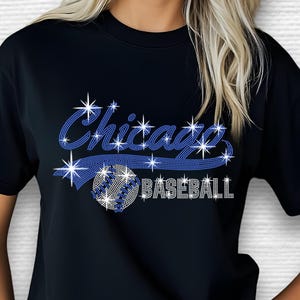 Koszulka baseballowa Chicago Cubs z kryształkami: Game Day Sparkle
