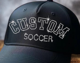 Cappello da calcio con strass personalizzato: cappellino snapback personalizzato