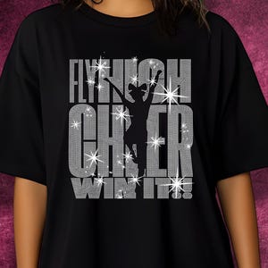 Cheer Strass Shirt, Benutzerdefinierte Sport T-Shirt, glitzernde Spirit Wear, Jubeln Team Geschenk Shirt, Jubeln Shirt, Mama jubeln