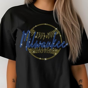 Milwaukee Rhinestone Baseball Shirt: Game Day Outfit