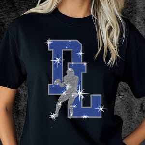 Detroit Rhinestone Shirt, Game Day Football Shirt, Sunday Football Shirt, Detroit Football Shirt, Women Detroit Shirt, Detroit Football