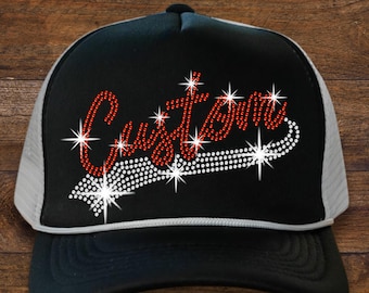 Personalisierte Strass Baseballkappe: Benutzerdefinierte Snapback Hat