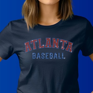 Atlanta Rhinestone Baseball Shirt: Family Matching Gameday Tee