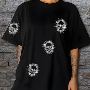 Rhinestone Skull Halloween Shirt: Blingy Fall Tee