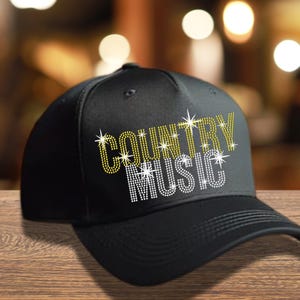 Strass Countrymusik Hut: Flat Bill Snapback Cap