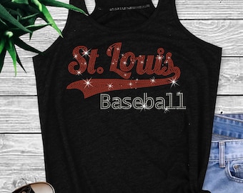 St. Louis Rhinestone Baseball Shirt