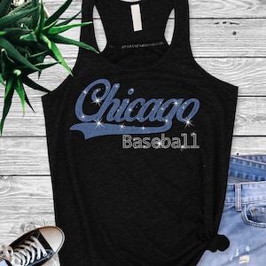 Koszulka baseballowa Chicago Cubs z kryształkami: Game Day Sparkle