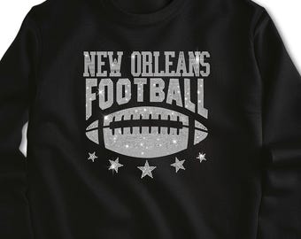 New Orleans Rhinestone Football Shirt: Game Day Tee