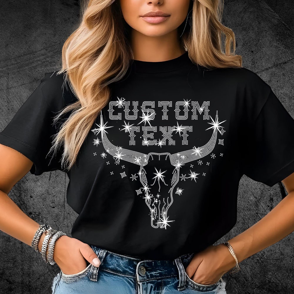 Country Rhinestone Shirt, Country Music Shirt, Cowgirl Concert Shirt, Longhorn Concert Shirt, Cowgirl Shirt, Longhorn Shirt, Festival Shirt