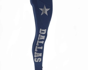 Dallas Rhinestone Leggings, Dallas Rhinestone Sweatpants, Game Ready Leggings, Cowboys Leggings, Cowgirls Leggings, Game Day Dallas Leggings
