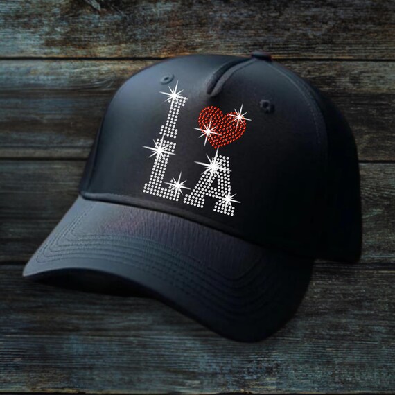 I Heart LA Rhinestone Hat: Game Day Snapback - Etsy display picture 2