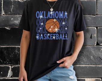 Oklahoma Basketball Rhinestone Tee: Retro Game Day Shirt
