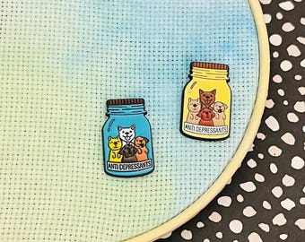 Dog Lovers Enamel Needle Minders | Embroidery, Cross Stitch, Sewing & Needlework Magnet, Cross Stitch Tools and Accessories
