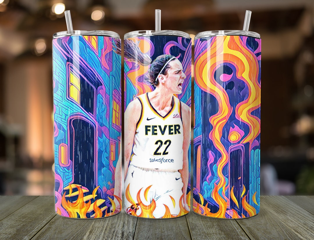 Caitlin Clark Tumbler Wrap Digital File Basketball Star Design Instant