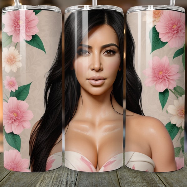 Kim Kardashian Tumbler Wrap, straight and tapered digital download