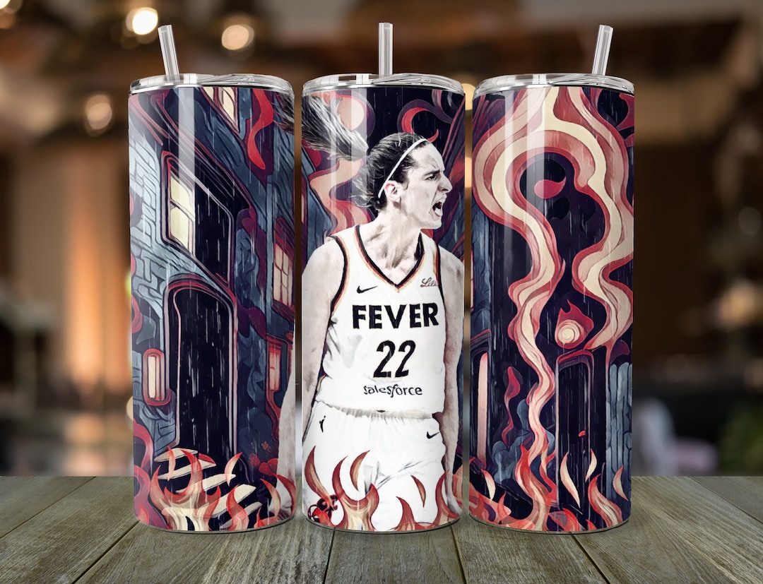Caitlin Clark Tumbler Wrap Digital File Basketball Star Design Instant