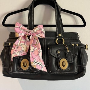 バッグ COACH 65th Anniversary Legacy hand bag Coach 65th Anniversary Legacy Satchel Handbag Black Leather