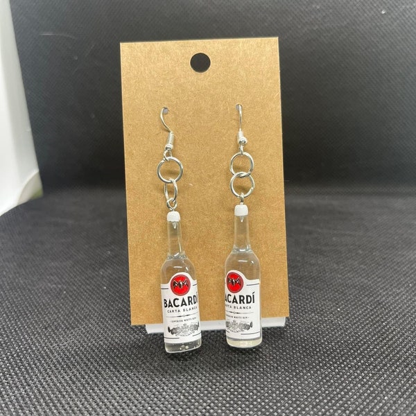 Bacardi rum earrings