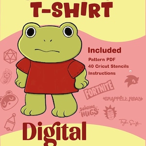 Build a Bear Tshirt Pattern With 40 Cricut  Stencils