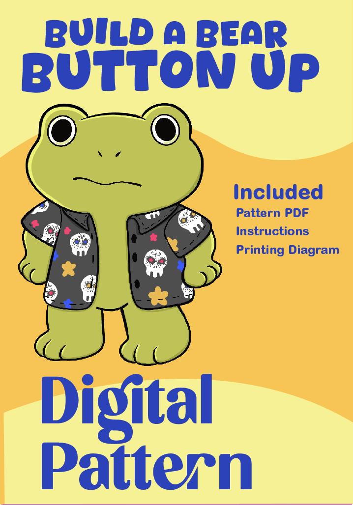Build a Bear Custom DIGITAL Shirt Pattern