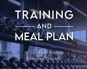 12 Week Fitness Program: Home Workout & Meal Plan (Digital Download)