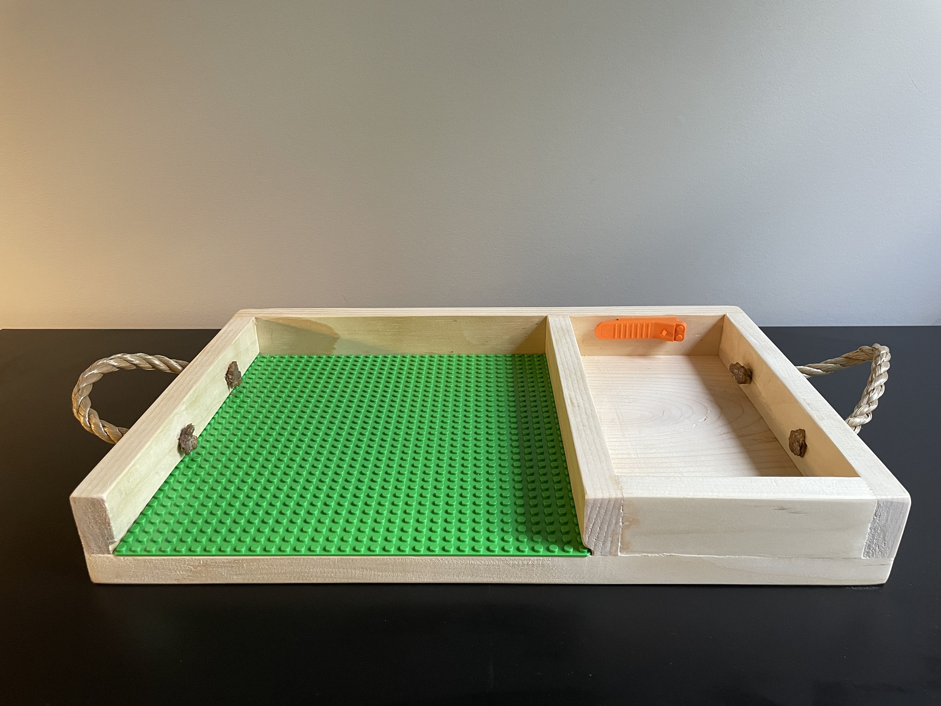 Brick Building Tray With Removable Lego Baseplate 