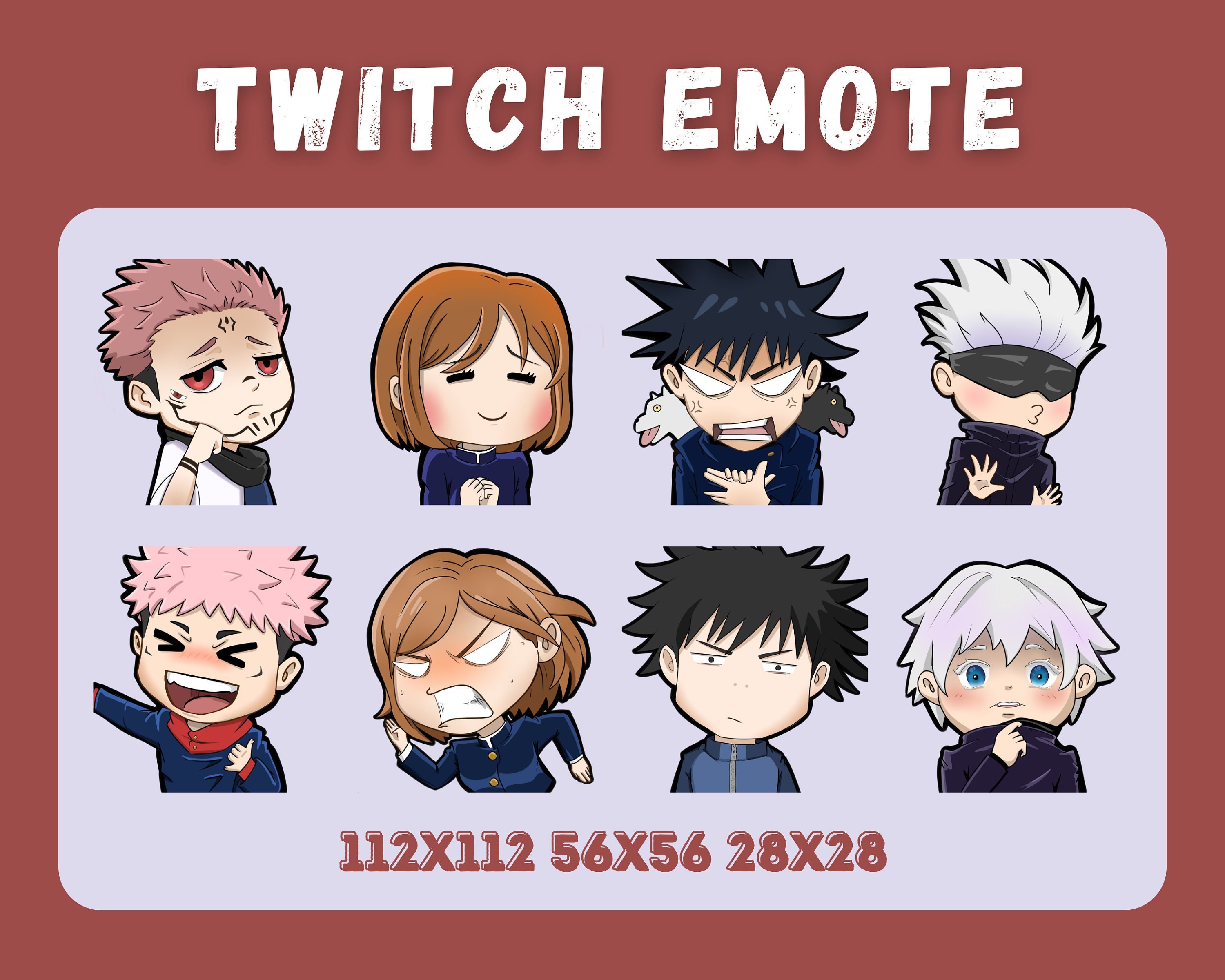 12 Ryu from Street Fighter Emotes for Twitch Streamers, Discord,  -  Cute - Anime - Chibi - Emote Bundle - Emote Pack