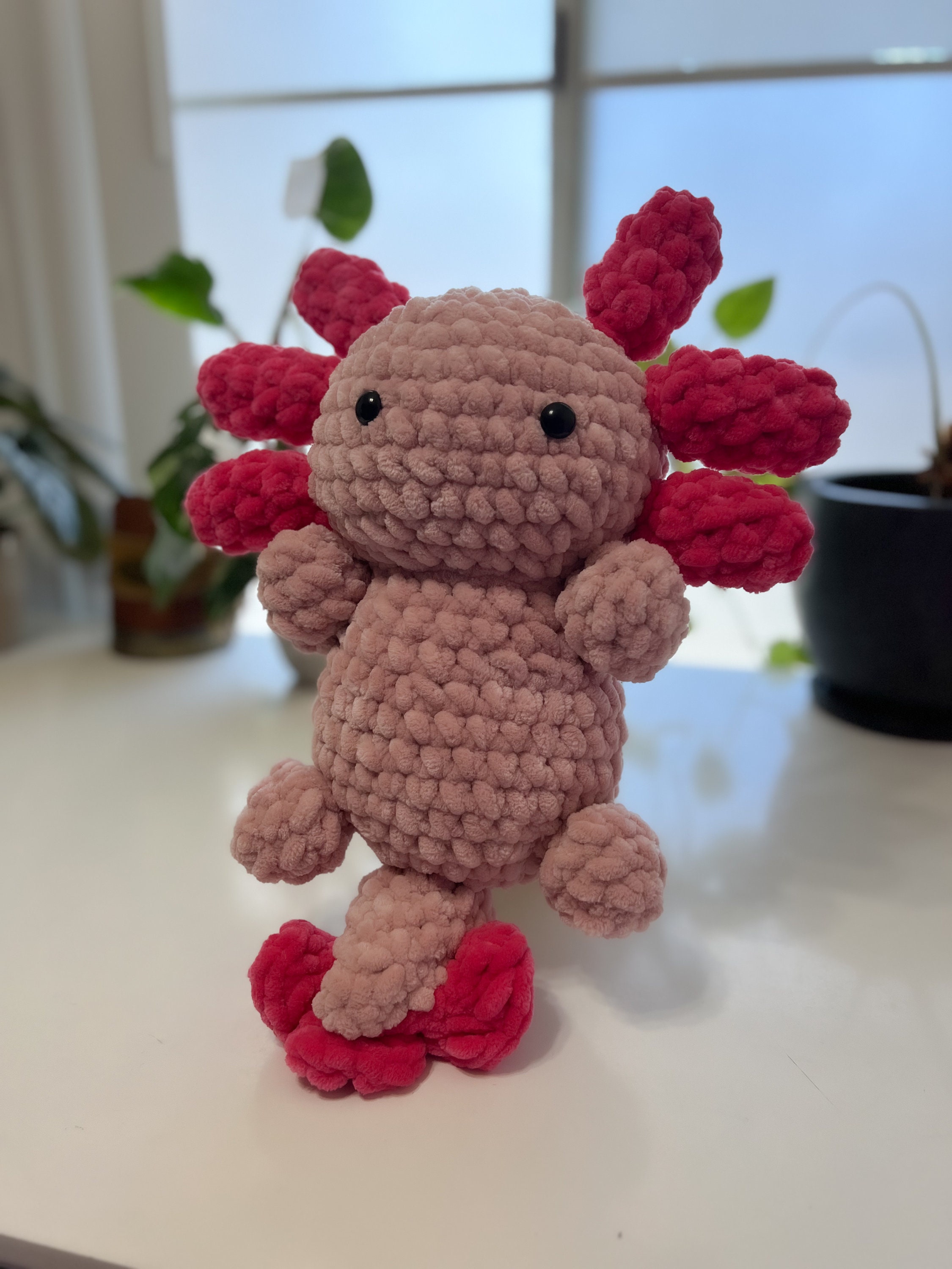Axolotl Crochet Plush Amigurumi Axolotl Plush Axolotl Crochet Plush