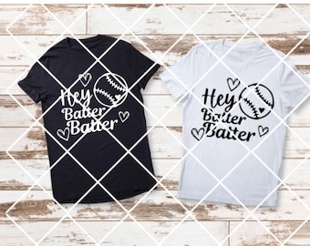 Hola bateador bateador SVG Béisbol Cita Cortar archivo para Cricut, Softbol svg, Béisbol svg con letras a mano, ClipArt Fondo transparente