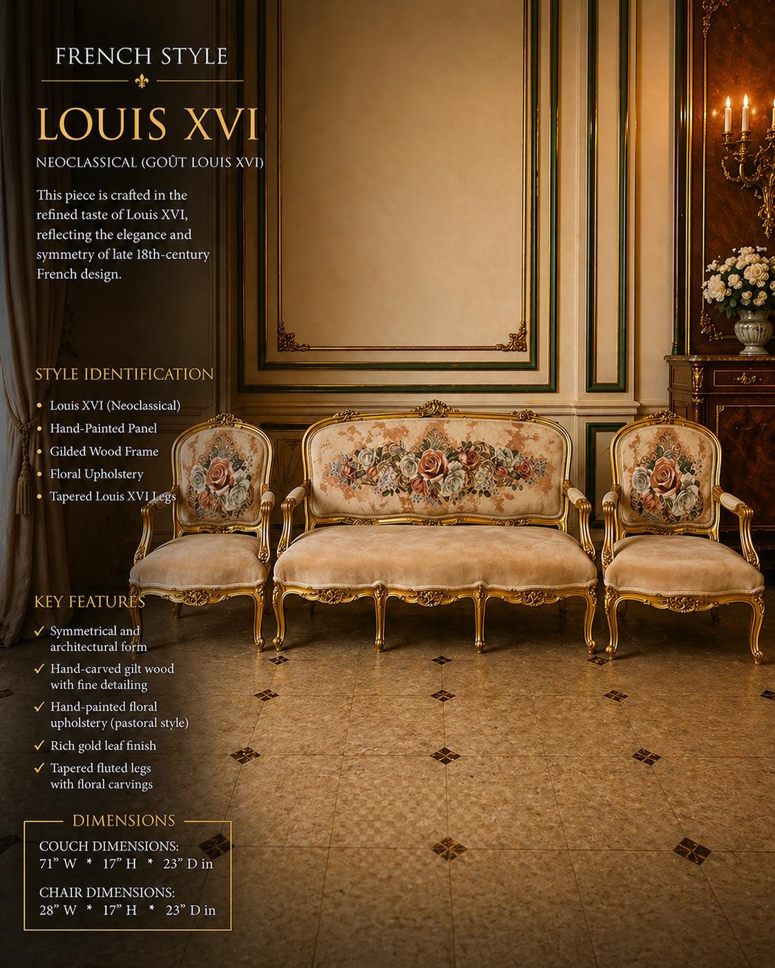 Louis xv sofa - Etsy 日本