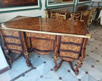 18 Century Representative Bureau Mazarin Desk || Handmade Bronze Style