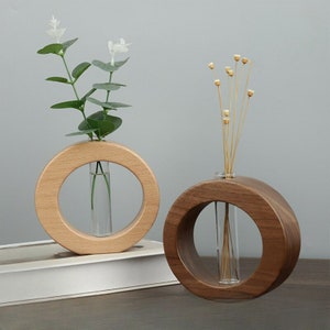Wooden Dry Flower Vase
