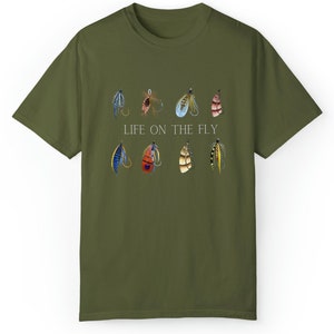 Life on the Fly Fishing Unisex Garment-Dyed T-shirt