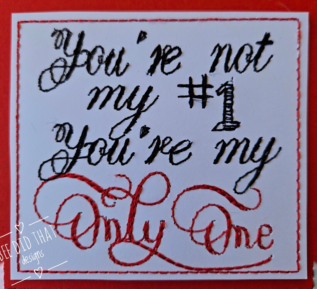 BDT Flourish Only One A Machine Embroidery Specifically for Cardstock A