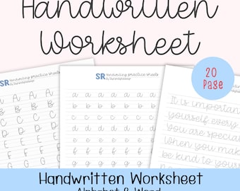 Cuaderno de práctica de caligrafía a mano: Hojas de calco para caligrafía con pincel (archivos PDF descargables)