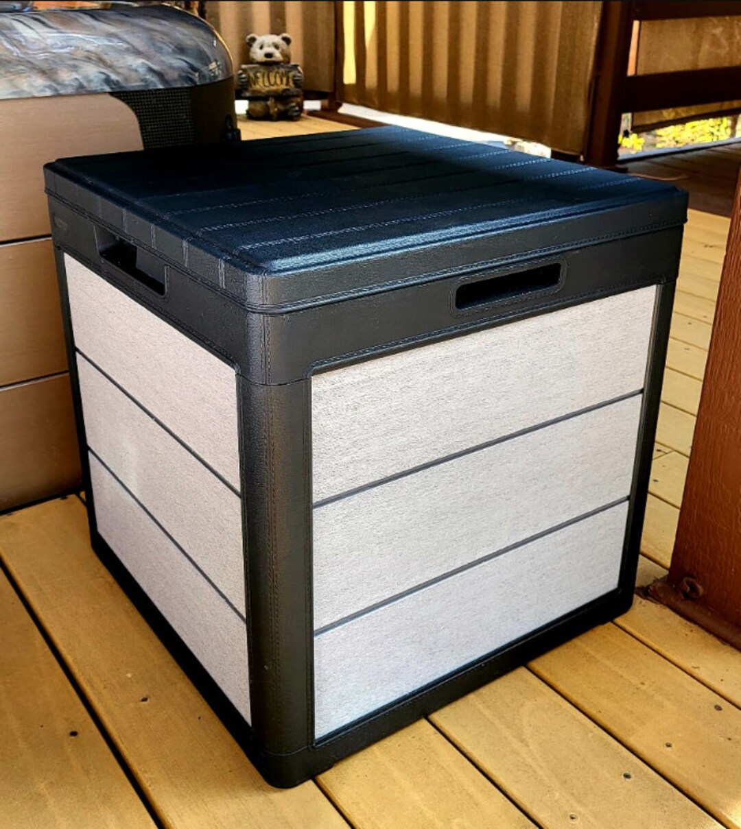 Keter Denali 30 Gallon Resin Deck Box for Patio Furniture Etsy