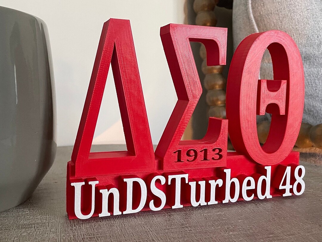 Delta Sigma Theta Sorority Name Plate red & White Etsy UK