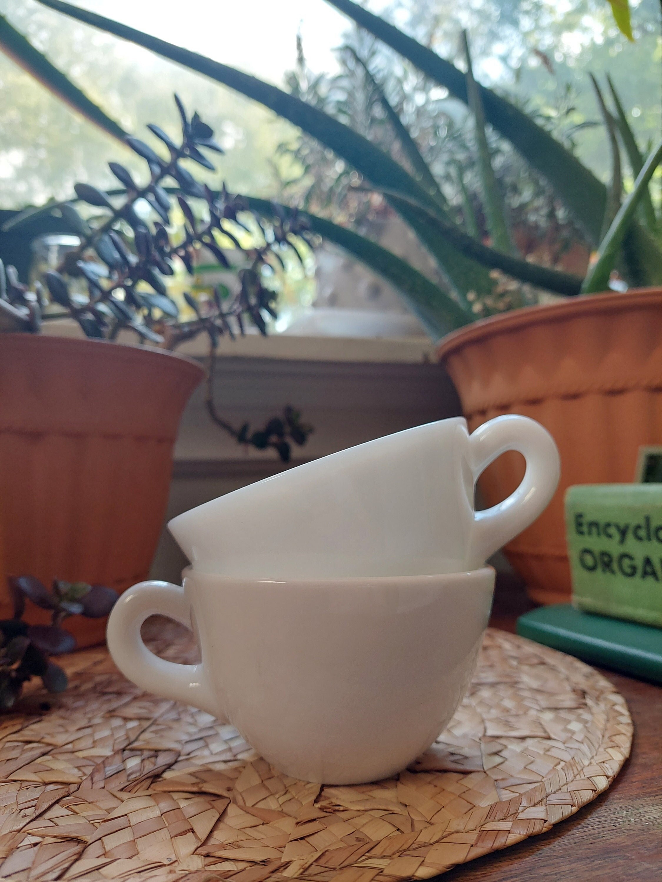 2 Pottery Black Cone Shape Espresso Cups, Set of Two 4oz Ceramic Cups With  Saucers, Small Mugs, Stoneware Tea Lovers Gift 