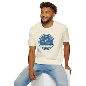 Whistler Ski t-shirt, British Columbia, Canada Unisex Softstyle T-Shirt